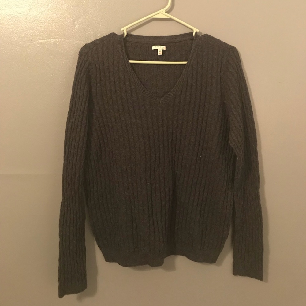 Gray Knit Sweater
